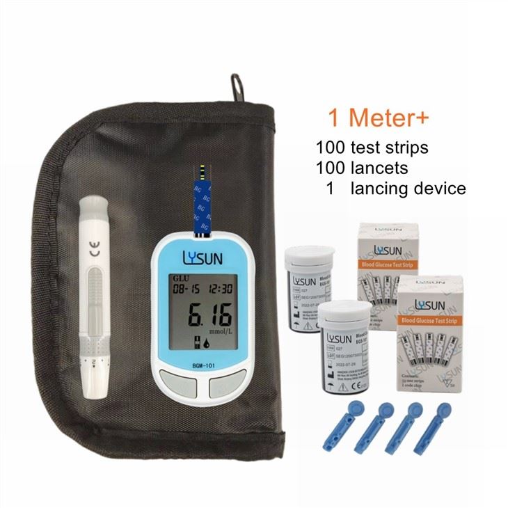 Handheld Easy Using Blood Glucose Meter For Home Glucose Monitory System