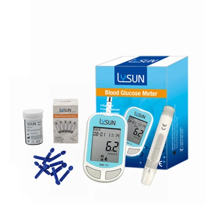 Lysun CE -hyväksytty diabeteksen verensokerimittari Verensokerimittari kotihoidon kliininen