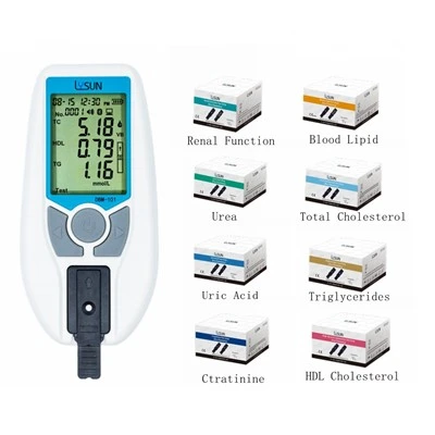 Lysun Portable 5 in 1 -kolesterolitestisarja lipidimittarin analysaattori pikatestaava veren lipidimittari